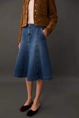 Falda denim costuras contraste de Mango en Faldas para argentina