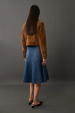 Falda denim costuras contraste de Mango en Faldas para argentina