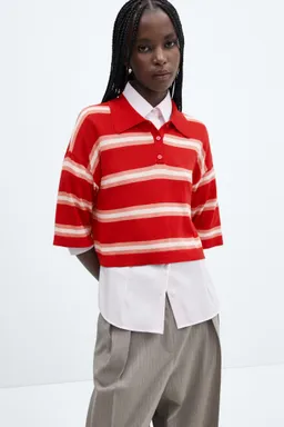 Sweater corto oversize rayas de Mango en Buzos y Sweaters para argentina