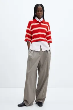 Sweater corto oversize rayas de Mango en Buzos y Sweaters para argentina