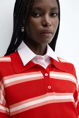 Sweater corto oversize rayas de Mango en Buzos y Sweaters para argentina