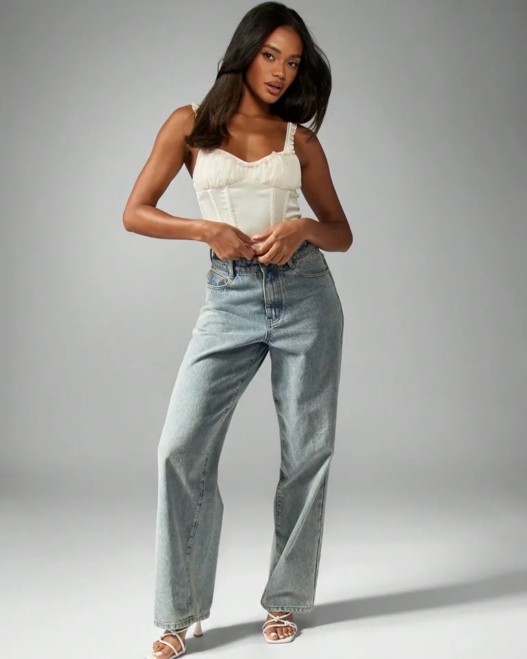 Top corset satinado sin mangas de Missguided en Tops para argentina
