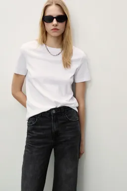 Jeans danila wideleg tiro alto de Mango en Pantalones para argentina
