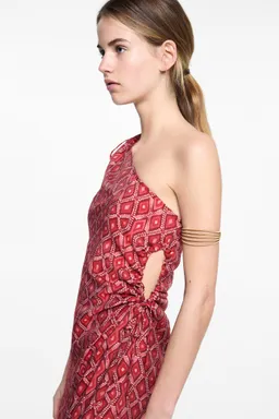 Vestido asimétrico estampado de Mango Teen en Vestidos para argentina