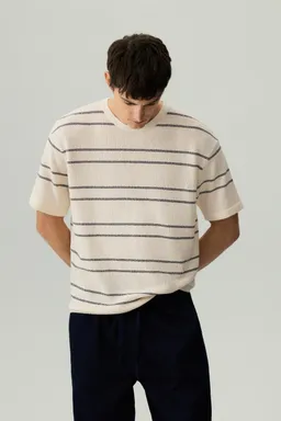 Remera texturizada punto rayas de Lefties en Remeras y Polos para argentina