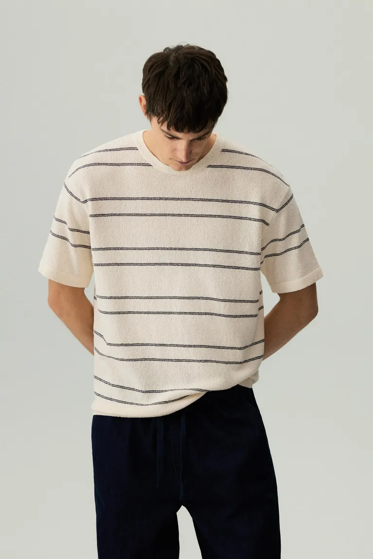 Remera texturizada punto rayas de Lefties en Remeras y Polos para argentina