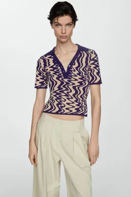 Sweater punto cuello polo de Mango en Remeras para argentina