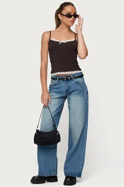 Musculosa adriel encaje contraste de Edikted en Tops para argentina