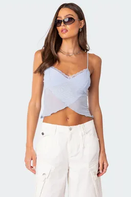 Tank top malla cruzada de Edikted en Tops para argentina