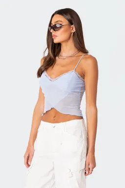 Tank top malla cruzada de Edikted en Tops para argentina