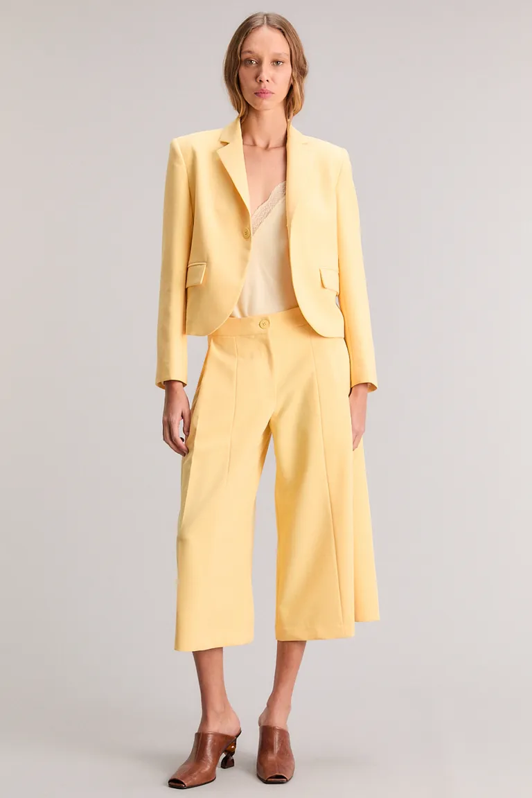 Pantalón de moda en tejido canvas con corte regular y largo hasta la pantorrilla de Kosiuko en Pantalones para argentina