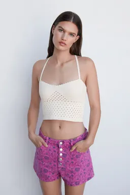 Top punto calados de Mango en Tops para argentina
