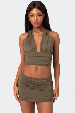 Top halter kenya fruncido de Edikted en Swimwear y Beachwear para argentina