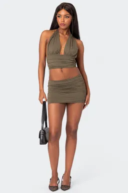 Top halter kenya fruncido de Edikted en Swimwear y Beachwear para argentina