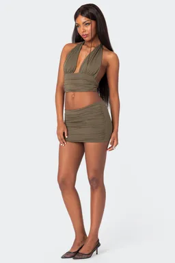 Top halter kenya fruncido de Edikted en Swimwear y Beachwear para argentina