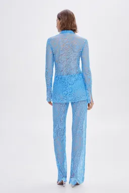 Pantalón palazzo guipur de Mango en Pantalones para argentina