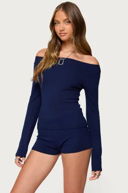 Sweater tejido arianna off shoulder de Edikted en Buzos y Sweaters para argentina