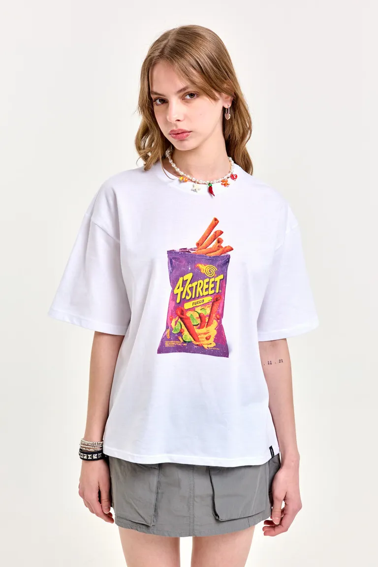 Remera estampada con diseño vistoso y atractivo de 47 Street en Remeras para argentina