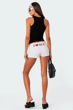Shorts plegables love de Edikted en Shorts para argentina