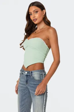 Top strapless triángulo cinched de Edikted en Tops para argentina