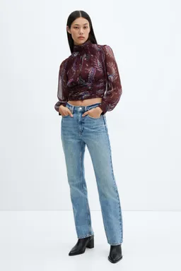 Blusa paisley manga abullonada de Mango en Blusas para argentina