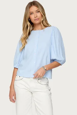 Camisa rayada estilo lino de Edikted en Camisas para argentina