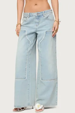 Jeans teela tiro bajo encaje de Edikted en Pantalones para argentina