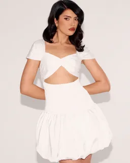 Vestido hombros descubiertos abultado de Musera en Vestidos para argentina