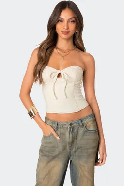 Corset june strapless con lazo de Edikted en Tops para argentina