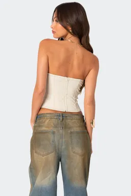 Corset june strapless con lazo de Edikted en Tops para argentina