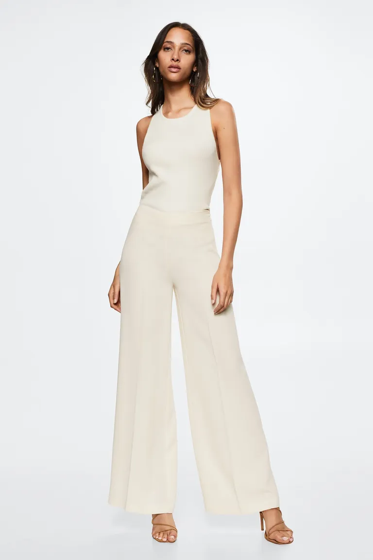 Pantalón palazzo tiro alto de Mango en Pantalones para argentina
