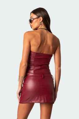 Corset cierre faux leather sam de Edikted en Tops para argentina
