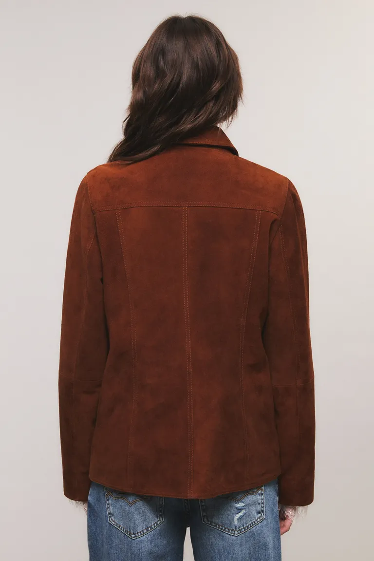 Chaqueta de mujer con cierre de botones a presión y bolsillos frontales con solapa de Kosiuko en Chaquetas para argentina