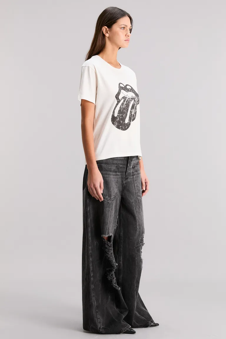 Remera de algodón con estampa exclusiva de los Rolling Stones para mujer de Kosiuko en Remeras para argentina