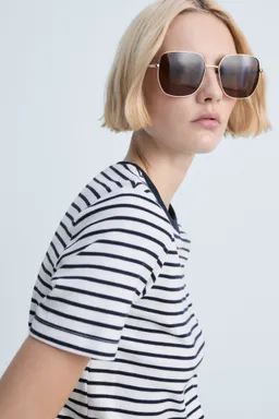 Remera algodón rayas de Mango en Remeras para argentina