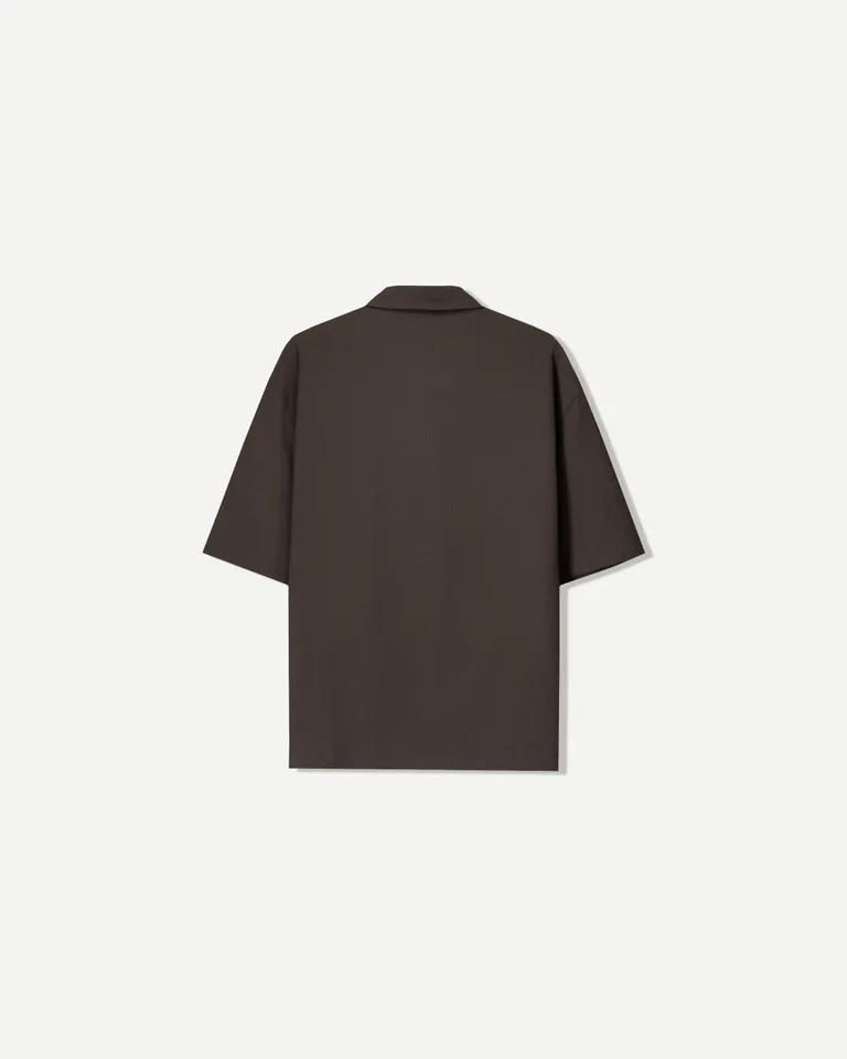 Camisa manga corta plisada de Bershka en Camisas para argentina