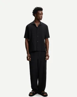 Camisa manga corta plisada de Bershka en Camisas para argentina