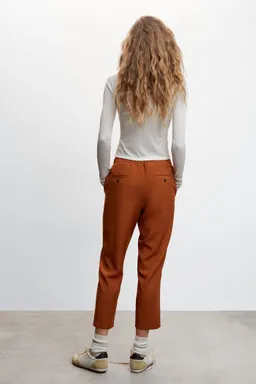 Pantalón satinado elástico de Mango en Pantalones para argentina