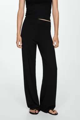 Pantalón punto wideleg de Mango en Pantalones para argentina