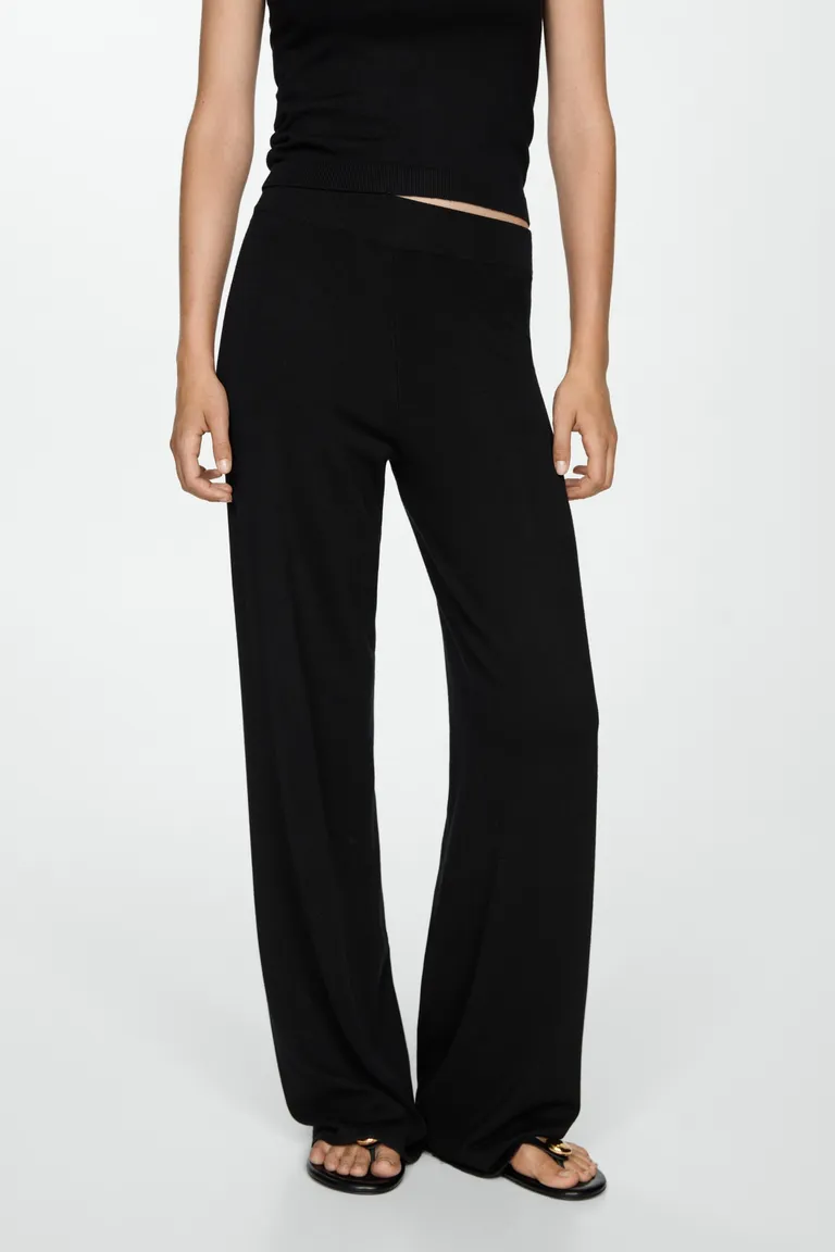 Pantalón punto wideleg de Mango en Pantalones para argentina