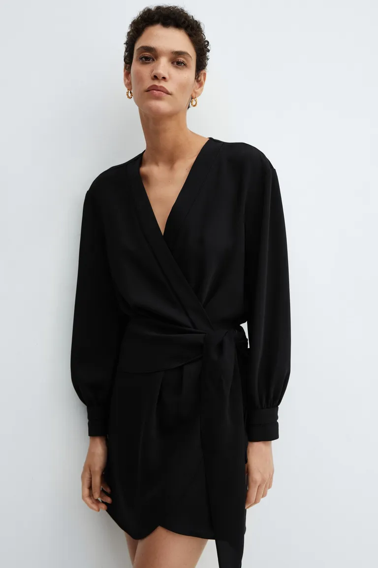 Vestido cruzado con lazo de Mango en Vestidos para argentina