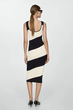 Vestido punto midi rayas de Mango en Vestidos para argentina
