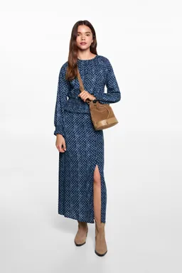 Falda midi estampada de Mango Teen en Faldas para argentina