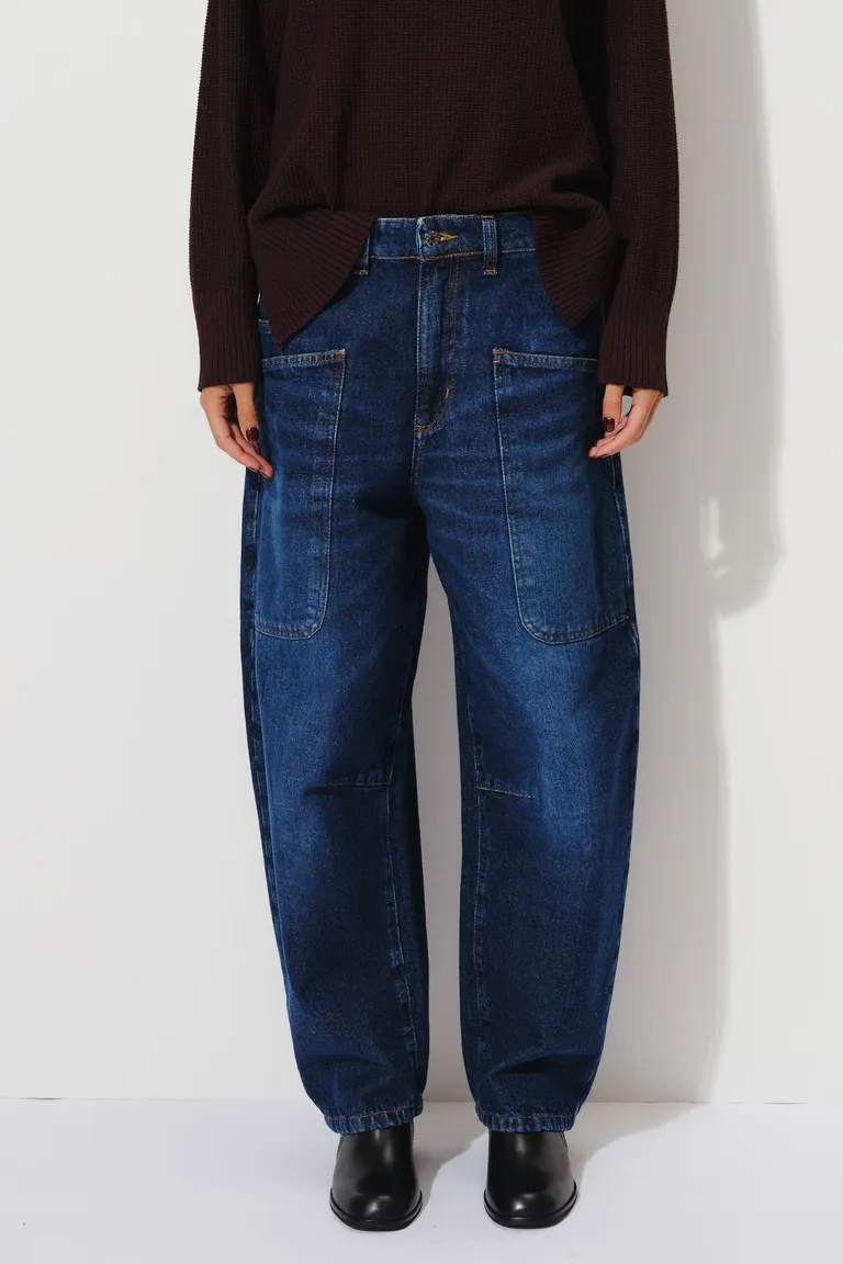 Pantalón de jean de corte holgado con bolsillos delanteros de Mishka en Pantalones para argentina