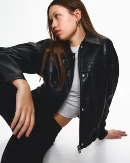 Campera efecto cuero de Bershka en Chaquetas para argentina