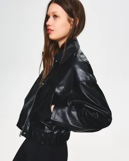 Campera efecto cuero de Bershka en Chaquetas para argentina