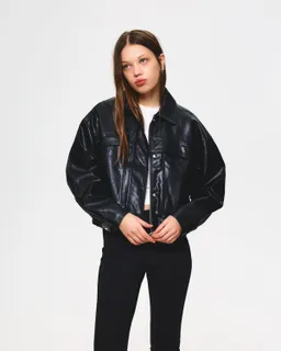 Campera efecto cuero de Bershka en Chaquetas para argentina