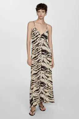 Vestido largo animal print de Mango en Vestidos para argentina