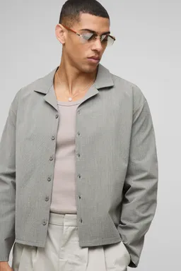 Camisa seersucker oversized rayas de Boohooman en Camisas para argentina