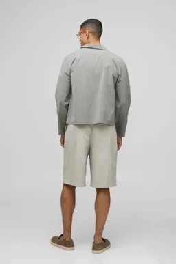Camisa seersucker oversized rayas de Boohooman en Camisas para argentina